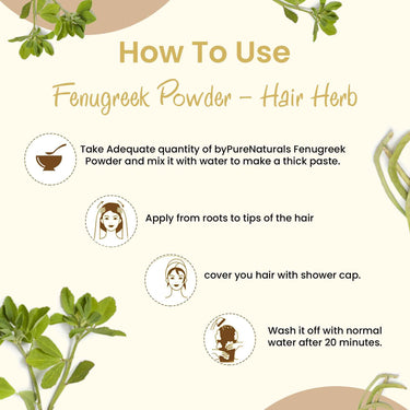 byPureNaturals 100% Organic Fenugreek Powder- 100 Gm
