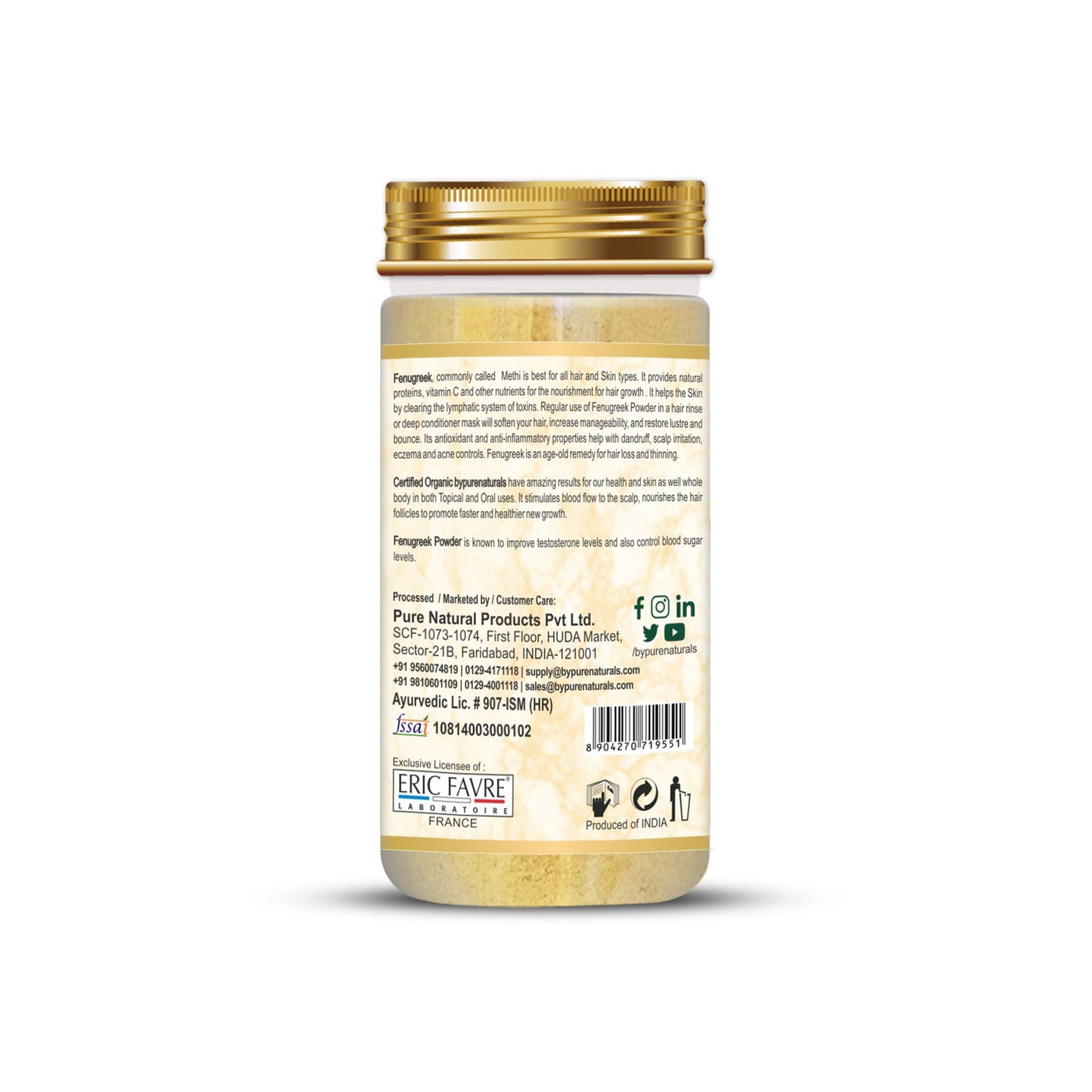 Organic Fenugreek Powder byPureNaturals-6