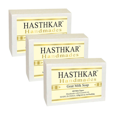 Hasthkar Handmade Glycerine Goat Milk Soap- 125gm - BuyPureNaturals