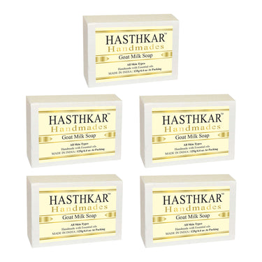 Hasthkar Handmade Glycerine Goat Milk Soap- 125gm - BuyPureNaturals