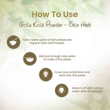 byPureNaturals 100% Organic Gotu Kola Powder- 100 Gm