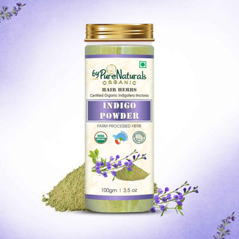byPureNaturals 100% Organic Indigo Powder- 100 Gm