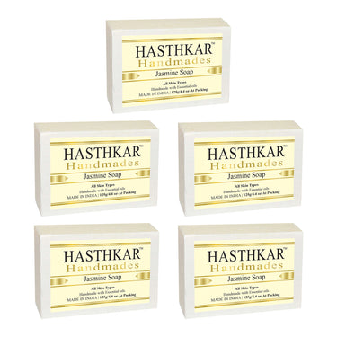 Hasthkar Handmade Glycerine Jasmine Soap- 125gm - BuyPureNaturals