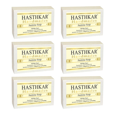 Hasthkar Handmade Glycerine Jasmine Soap- 125gm - BuyPureNaturals
