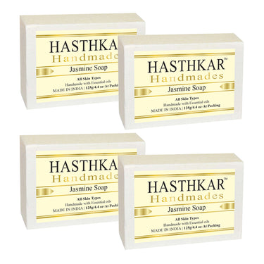 Hasthkar Handmade Glycerine Jasmine Soap- 125gm - BuyPureNaturals