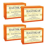 Hasthkar Handmade Glycerine Kesar Saffron Soap- 125gm - BuyPureNaturals