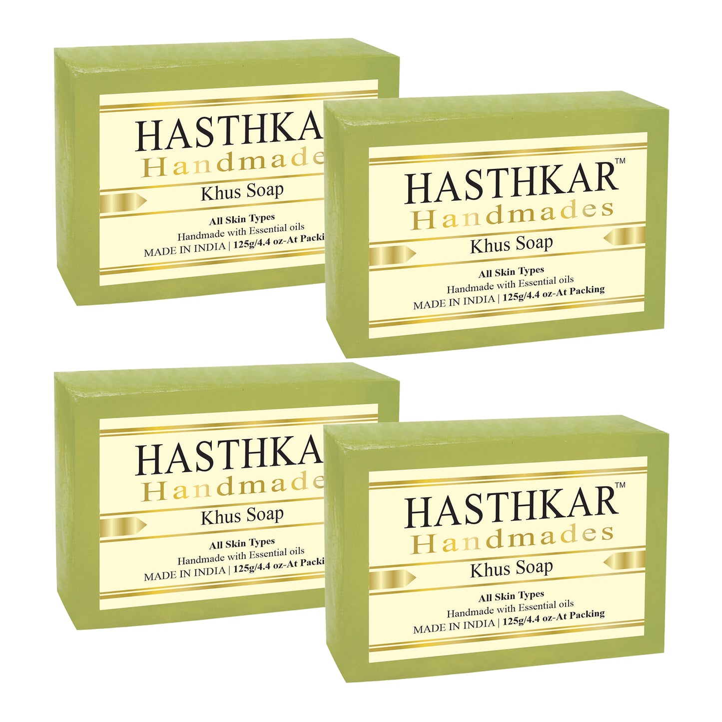 Hasthkar Handmades Glycerine Natural Khus Soap 125Gm