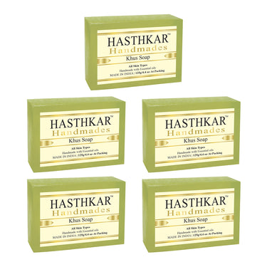 Hasthkar Handmade Glycerine Khus Soap- 125gm - BuyPureNaturals