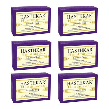 Hasthkar Handmade Glycerine Lavender Soap- 125gm - BuyPureNaturals