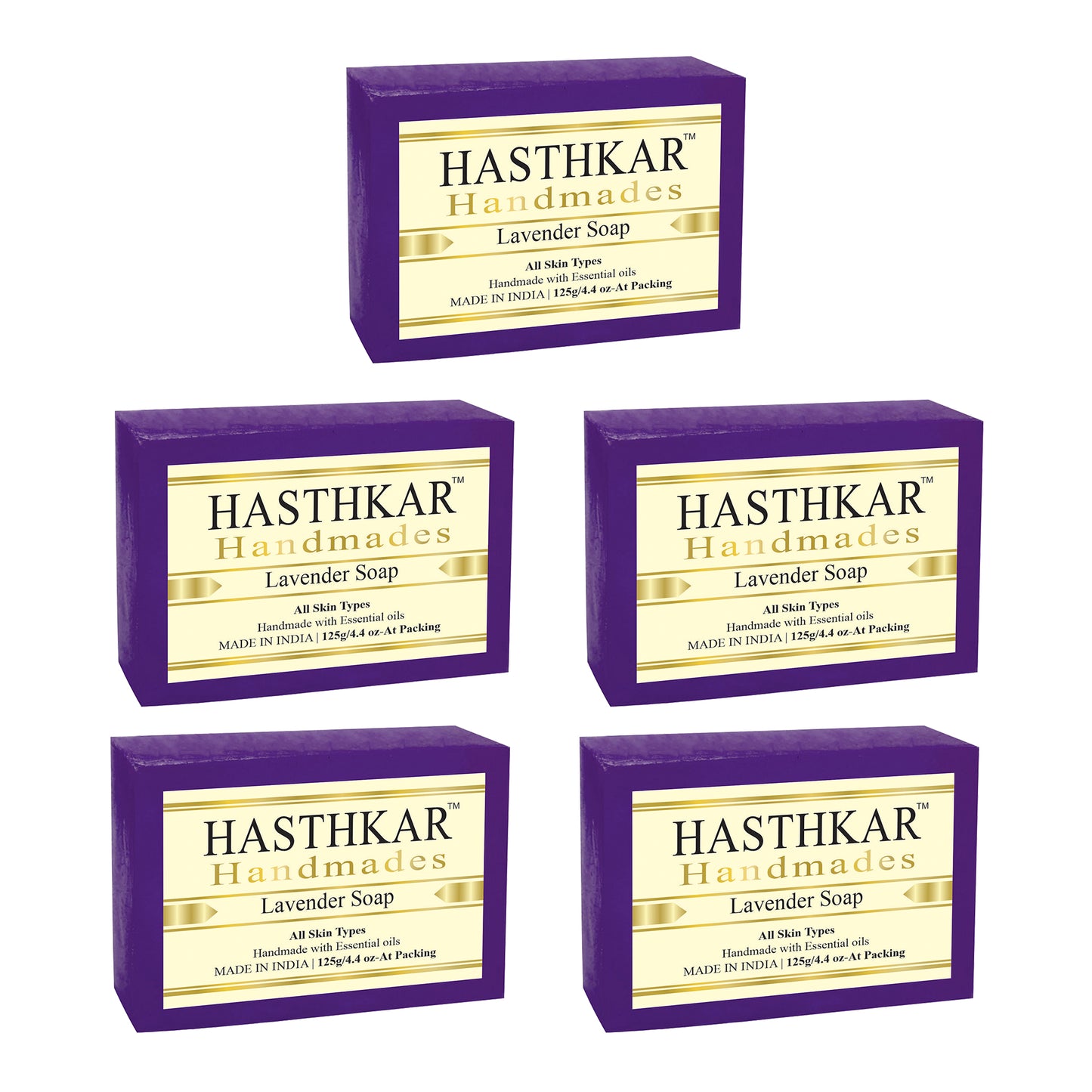 Hasthkar Handmades Glycerine Natural Lavender Soap 125Gm
