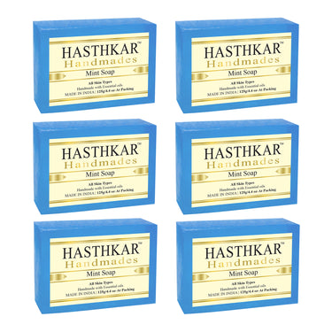 Hasthkar Handmade Glycerine Mint Soap- 125gm - BuyPureNaturals
