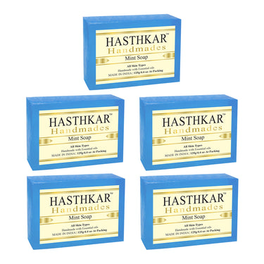 Hasthkar Handmade Glycerine Mint Soap- 125gm - BuyPureNaturals