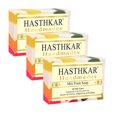 Hasthkar Handmade Glycerine Mix Fruit Soap- 125gm - BuyPureNaturals