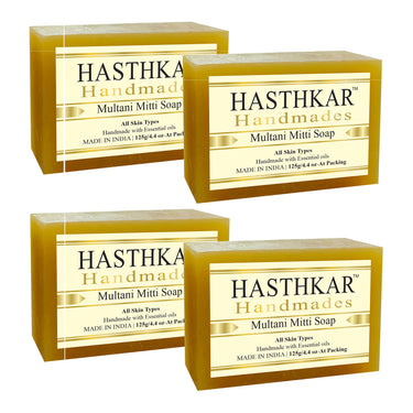 Hasthkar Handmade Glycerine Multani Mitti Soap- 125gm - BuyPureNaturals