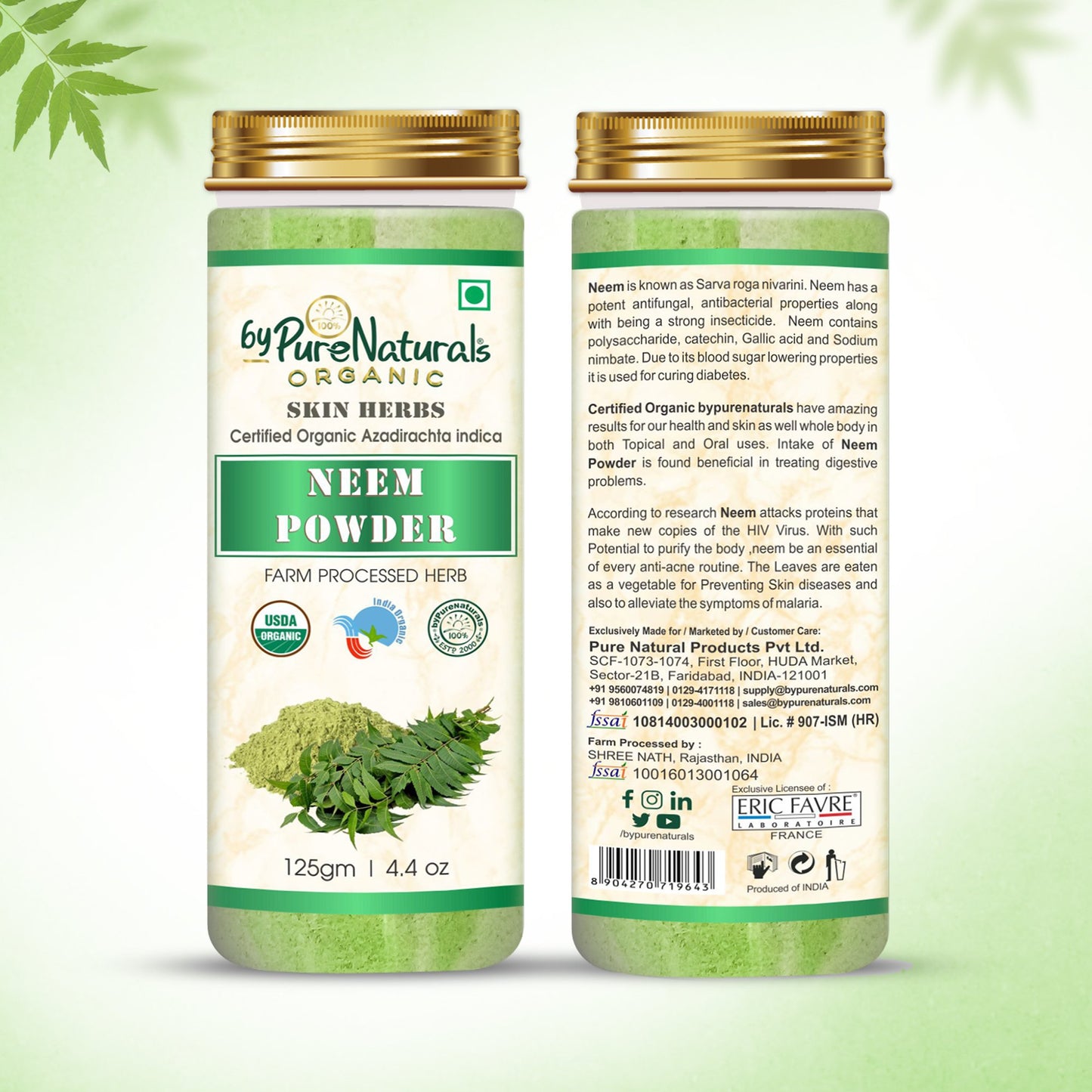 Organic Neem Powder byPureNaturals-2