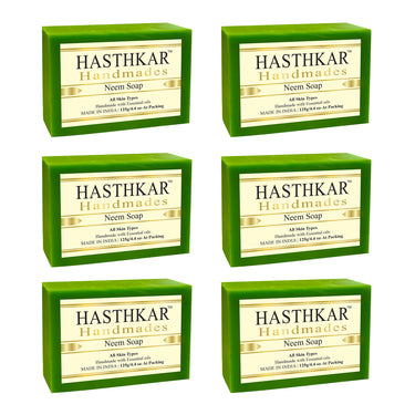 Hasthkar Handmade Glycerine Neem Soap- 125gm - BuyPureNaturals