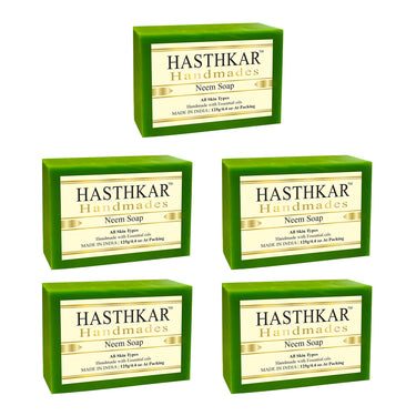 Hasthkar Handmade Glycerine Neem Soap- 125gm - BuyPureNaturals