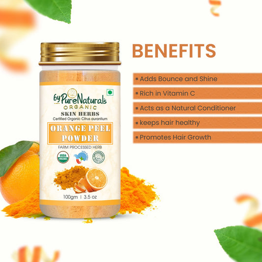 Organic Orange Peel Herb Powder byPureNaturals-1