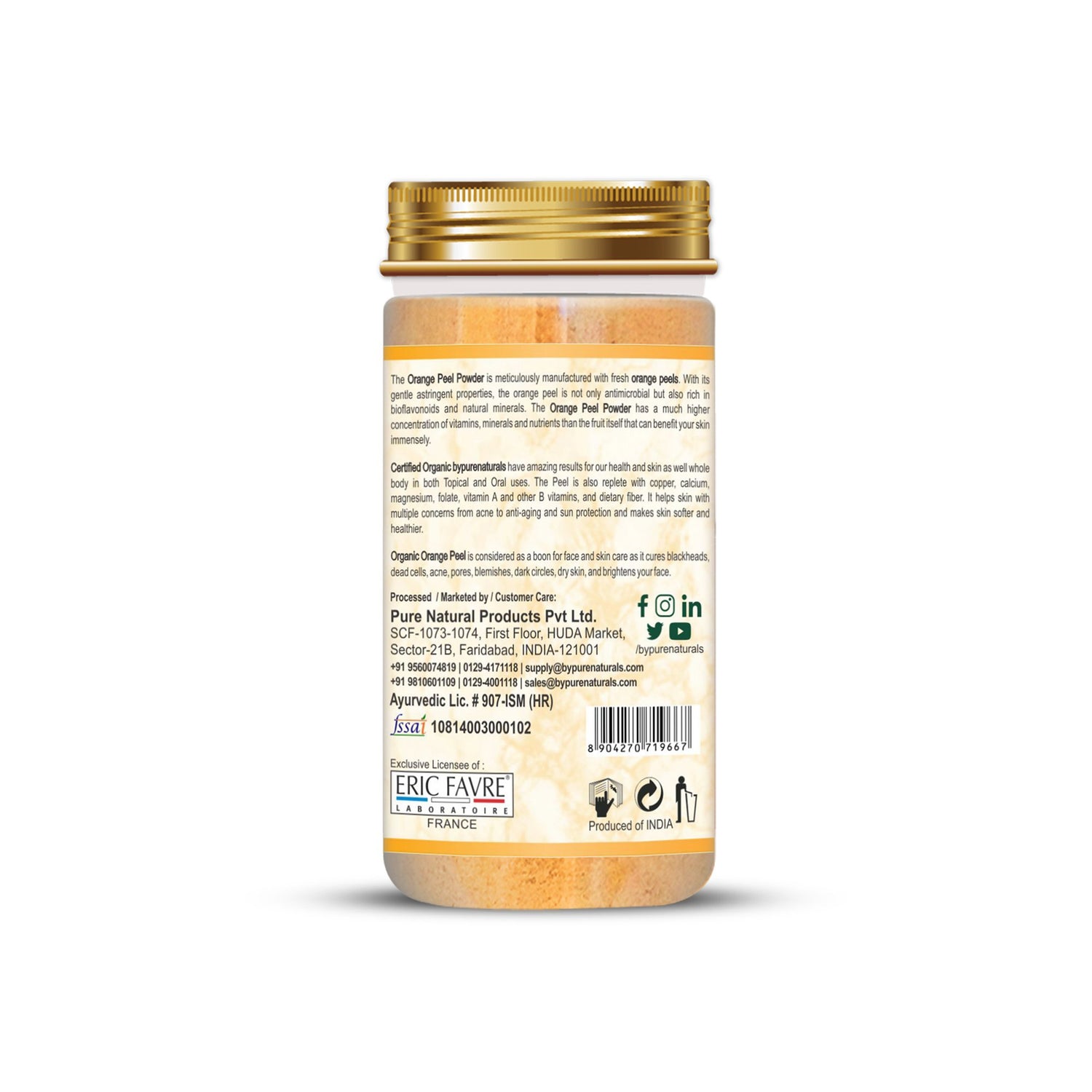Organic Orange Peel Herb Powder byPureNaturals-5