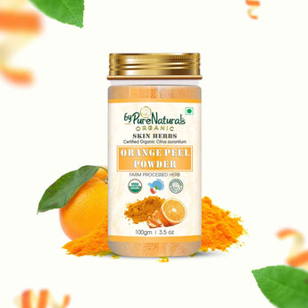 byPureNaturals 100% Organic Orange Peel Powder- 100 Gm