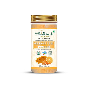 byPureNaturals 100% Organic Orange Peel Powder- 100 Gm
