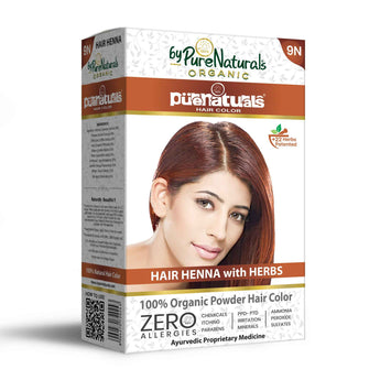 byPureNaturals 100% Organic Herbal Hair Henna with Herbs- 120 Gm