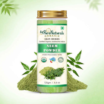 byPureNaturals 100% Organic Neem Powder- 125 Gm