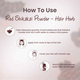 byPureNaturals 100% Organic Red Shikakai Powder- 100 Gm