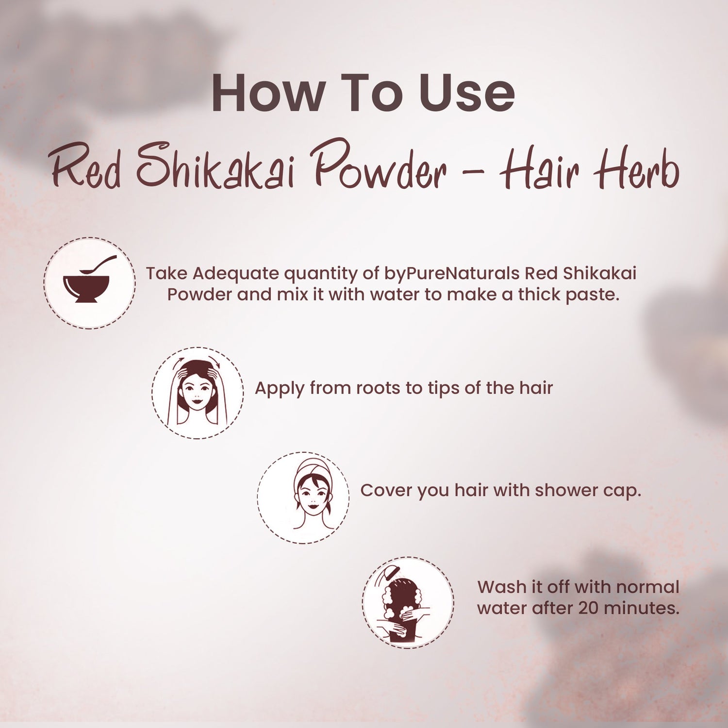 Organic Red Shikakai Powder byPureNaturals-3