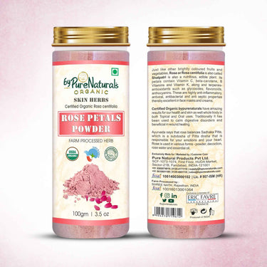 byPureNaturals 100% Organic Rose Petals Powder- 100 Gm
