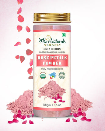 Organic Rose Petals Powder byPureNaturals
