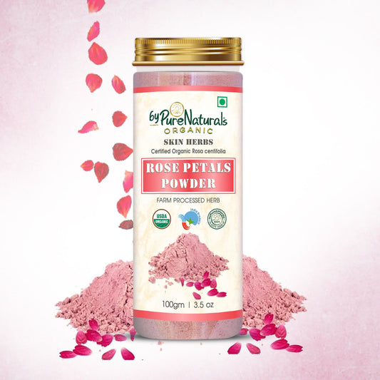 Organic Rose Petals Powder byPureNaturals