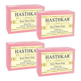 Hasthkar Handmade Glycerine Rose Water Soap- 125gm - BuyPureNaturals