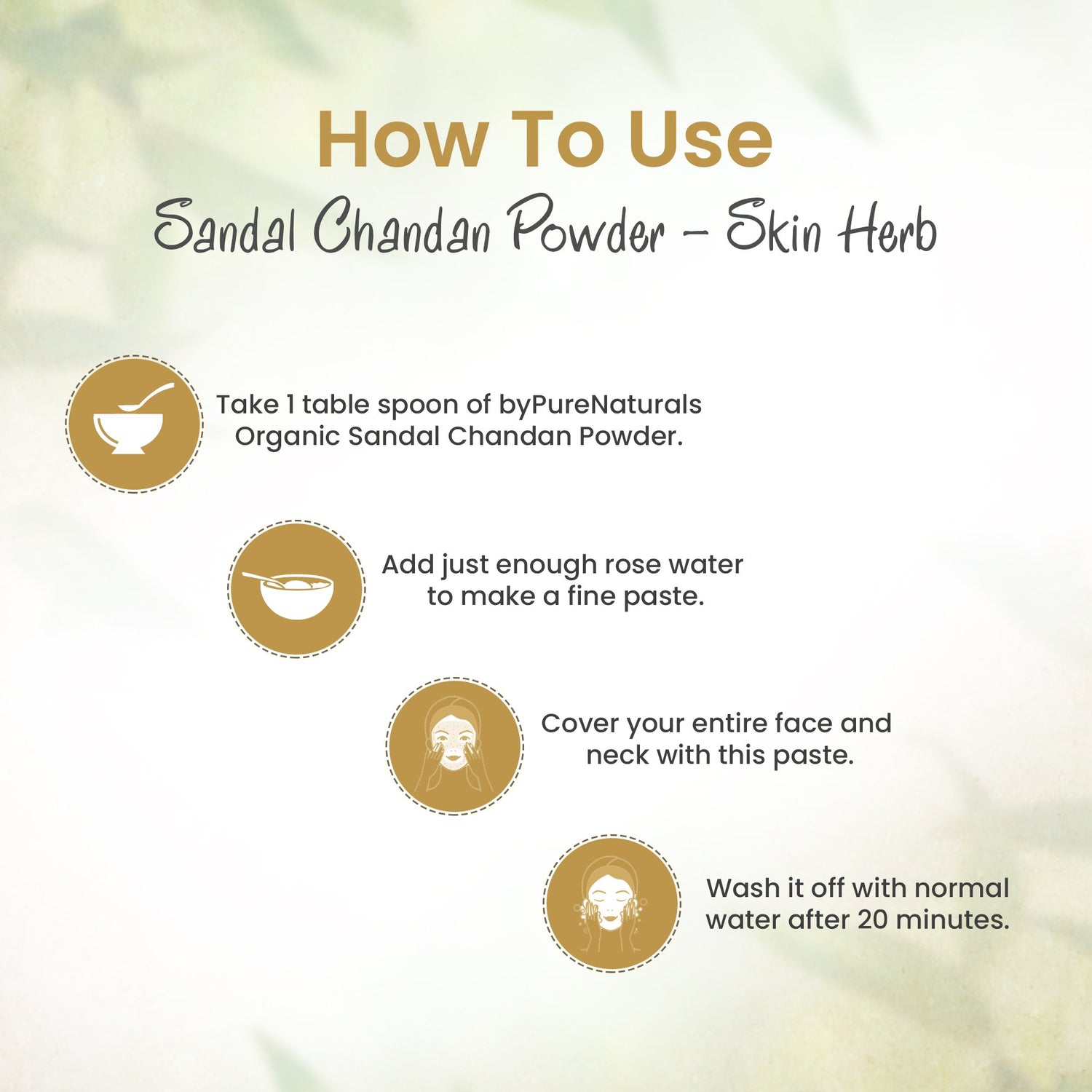 Organic Sandal Chandan Powder byPureNaturals-3