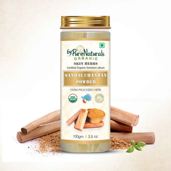 byPureNaturals 100% Organic Sandal Chandan Powder- 100 Gm