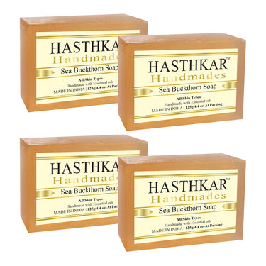Hasthkar Handmade Glycerine Sea Buckthorn Soap- 125gm - BuyPureNaturals