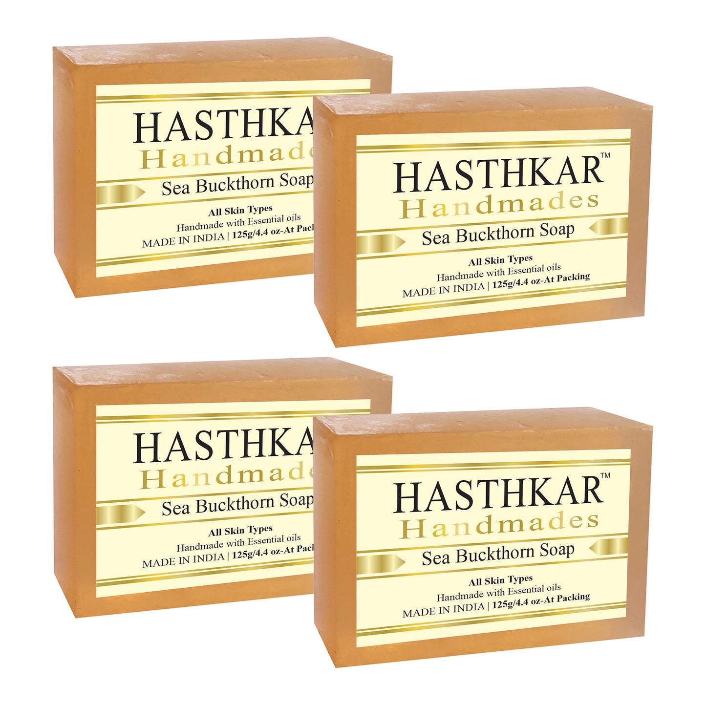 Hasthkar Handmades Glycerine Natural Sea buckthorn Soap 125Gm