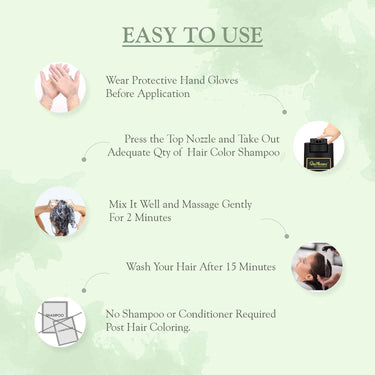 QH+ QuikHenna EVARA Organic Gel Hair Colour Shampoo