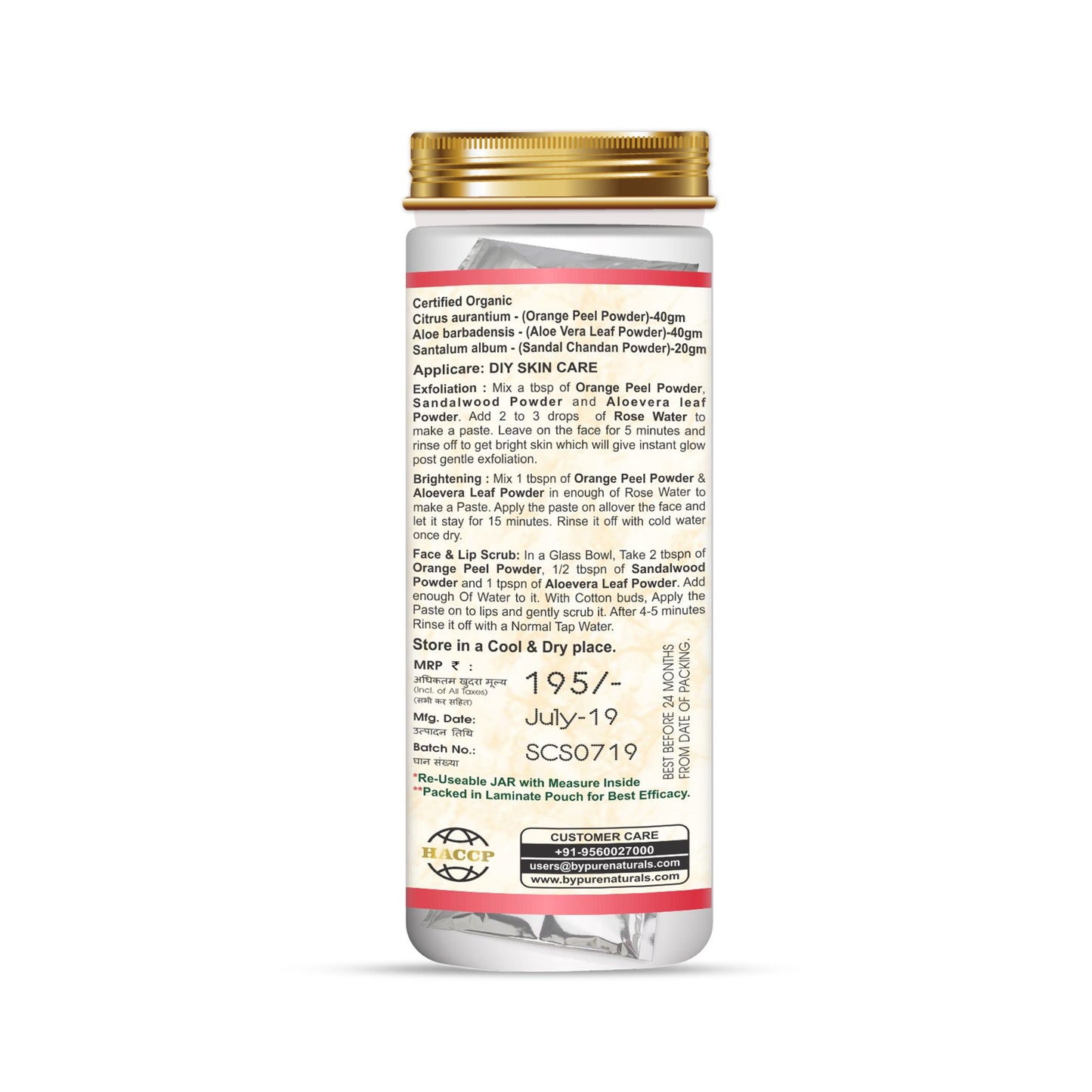 Skin Care Starter Herbal Powder Pack byPureNaturals-5