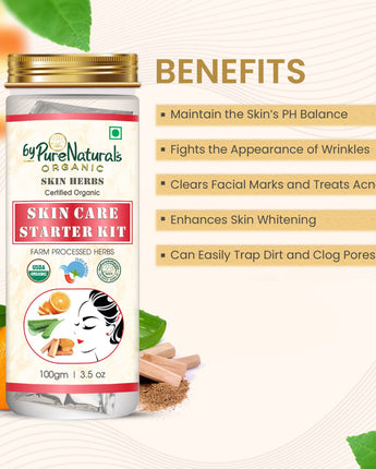 Skin Care Starter Herbal Powder Pack byPureNaturals-1