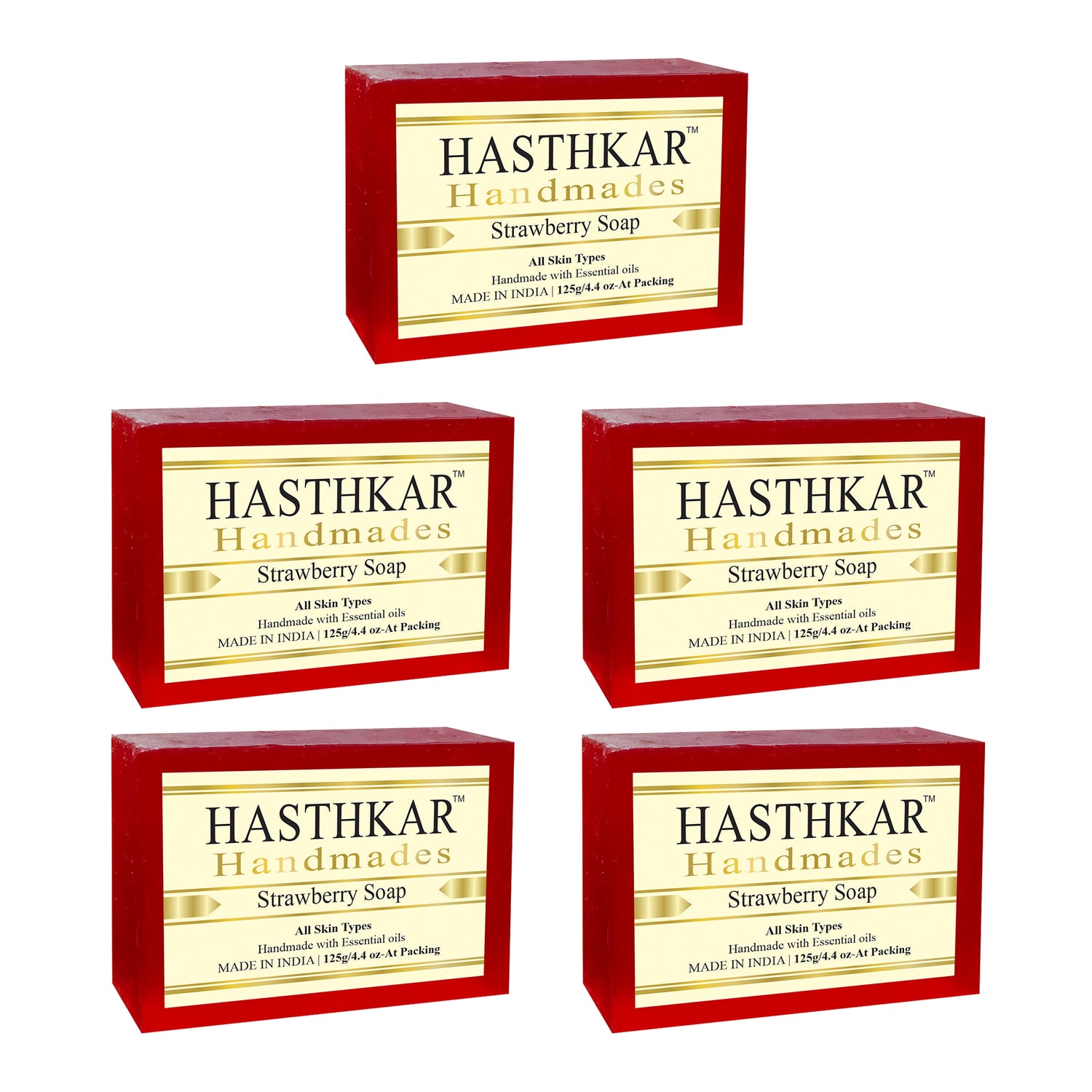 Hasthkar handmades straberry soap bath 
