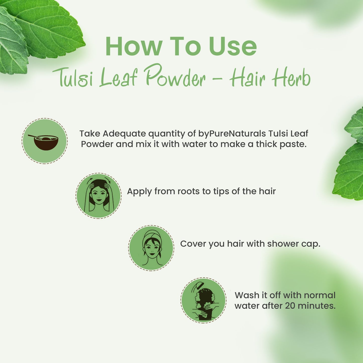 Organic Tulsi Leaf Herb Powder byPureNaturals-3