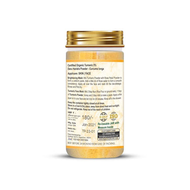byPureNaturals 100% Organic Turmeric Powder (Daru Haridra)- 125 Gm