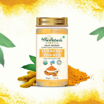 byPureNaturals 100% Organic Turmeric Powder (Daru Haridra)- 125 Gm