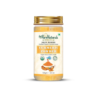 byPureNaturals 100% Organic Turmeric Powder (Daru Haridra)- 125 Gm