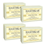 Hasthkar Handmade Glycerine White Musk Soap- 125gm - BuyPureNaturals